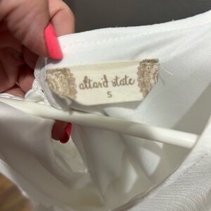 Altar'd State Cream Satin Top